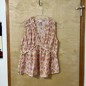 NWOT Lucky Brand Floral Flowy Tank